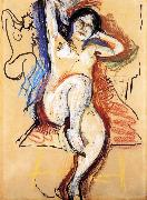Henri Matisse sitting in the Nude oil painting artist
